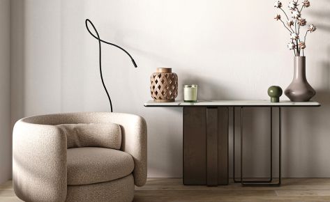 Inspiration for a transitional enclosed medium tone wood (Demo)